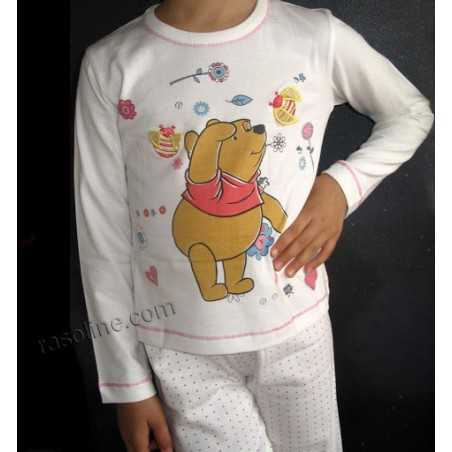 PIGIAMA LUNGO WINNIE THE POOH LOVE DISNEY in cotone 100%