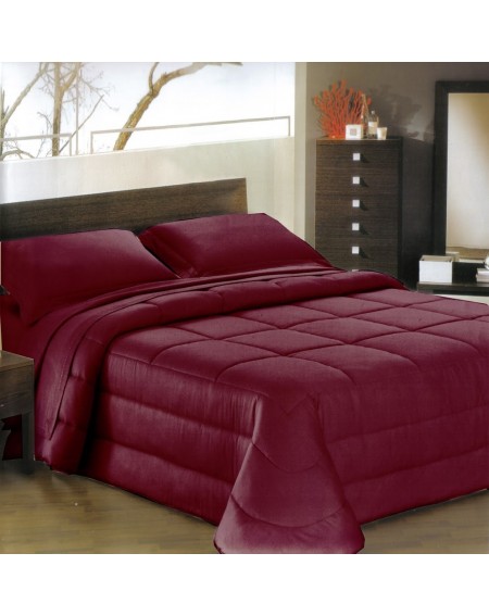 Daunenbett Comforter Ines satin BORDEAUX