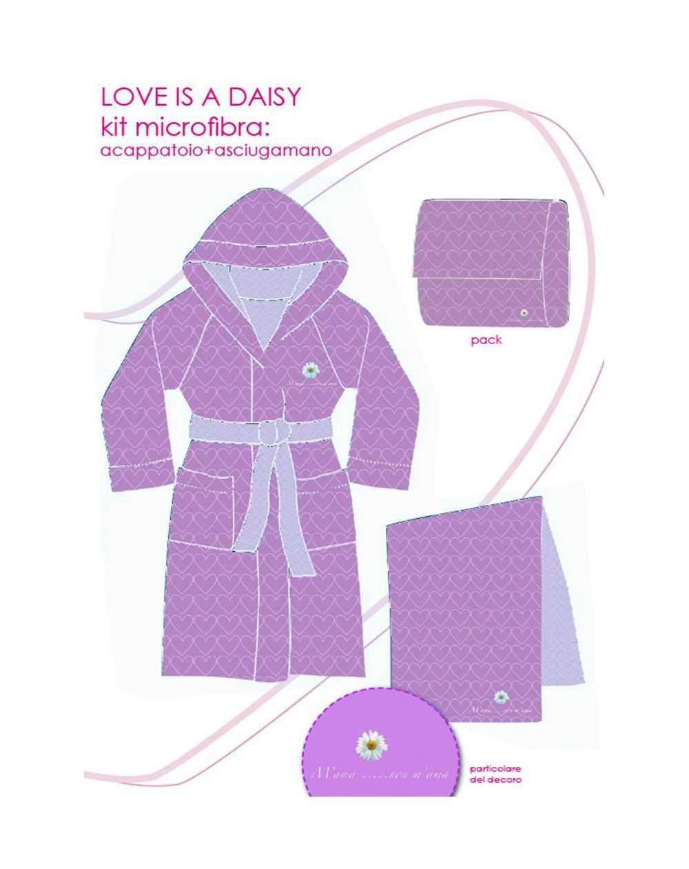 BATHROBE BASSETTI ACCAPPATOIO CON CAPPUCCIO CATY BAG BASSETTI 4-14 ANNI RACHAEL HALE /LILL