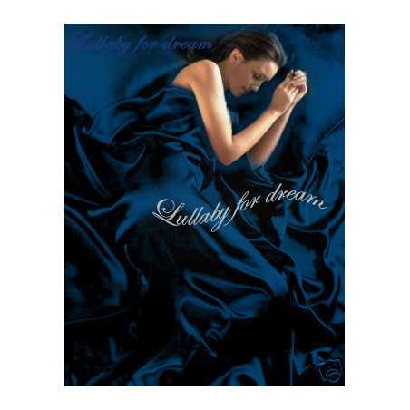 HOUSSE DE COUETTE, PARURE DE DRAP SATIN BLEU LIT 140cm