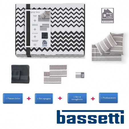 HOME in a BOX 8 pcs gris Bassetti