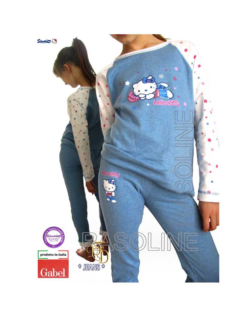 Pigiama Lungo Tuta Hello Kitty Gabel Jeans