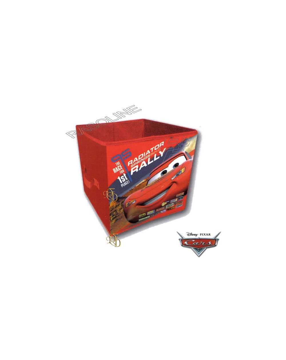 Scatola Saetta - Cars Contenitore Pieghevole Tnt Disney