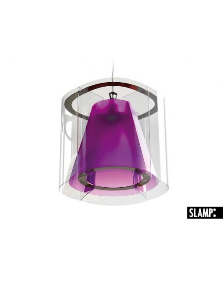 Lampadario Lampada A Sospensione New Harris Slamp Colore Viola