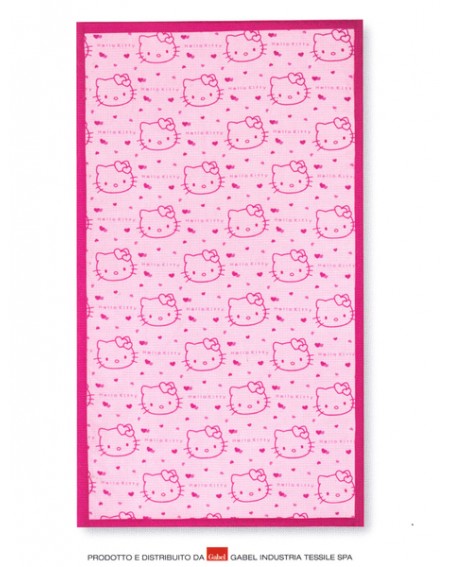 Telo Mare Piscina 100 X1 80Cm Hello Kitty Gabel 420 G/Mq