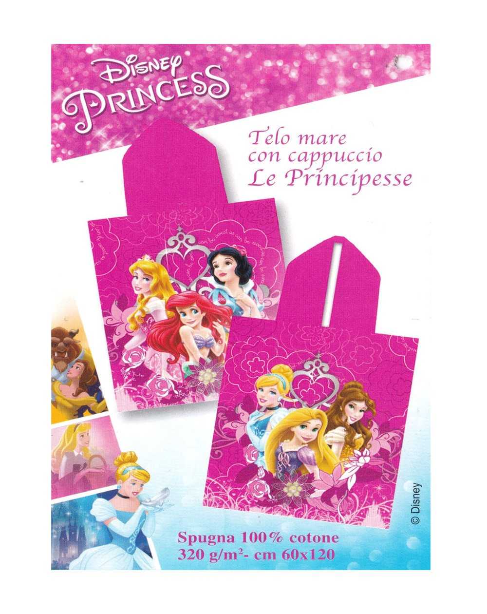 Poncho Le Principesse Disney Cotone 100%