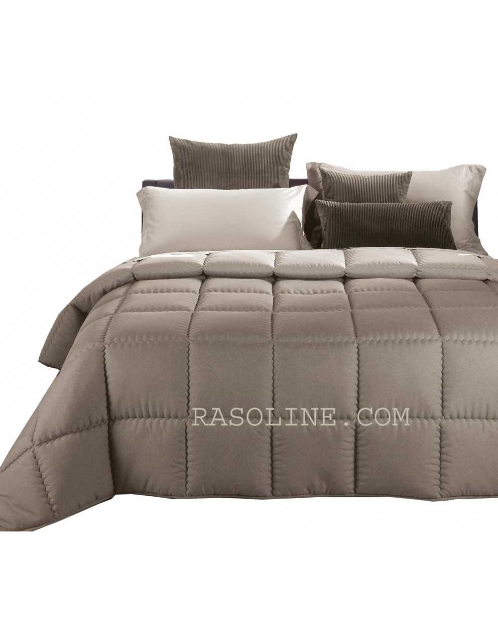 Winter Quilt Comforter Modern Double face Beige Caleffi