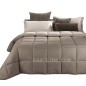 Couette d'Hiver Edredón Modern Double face Beige Caleffi 260x260cm