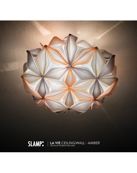 Wandlampe aus Deckenlampe La Vie Blau SLAMP