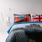 Completo Copripiumino Letto Matrimoniale UK Flag Bassetti