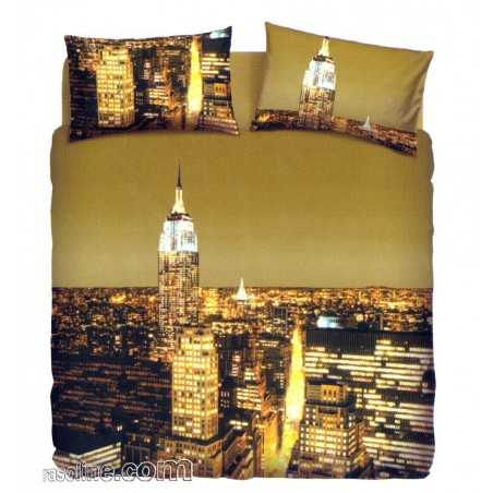 Parure de lit 1 personne Housse de couette New York Bassetti