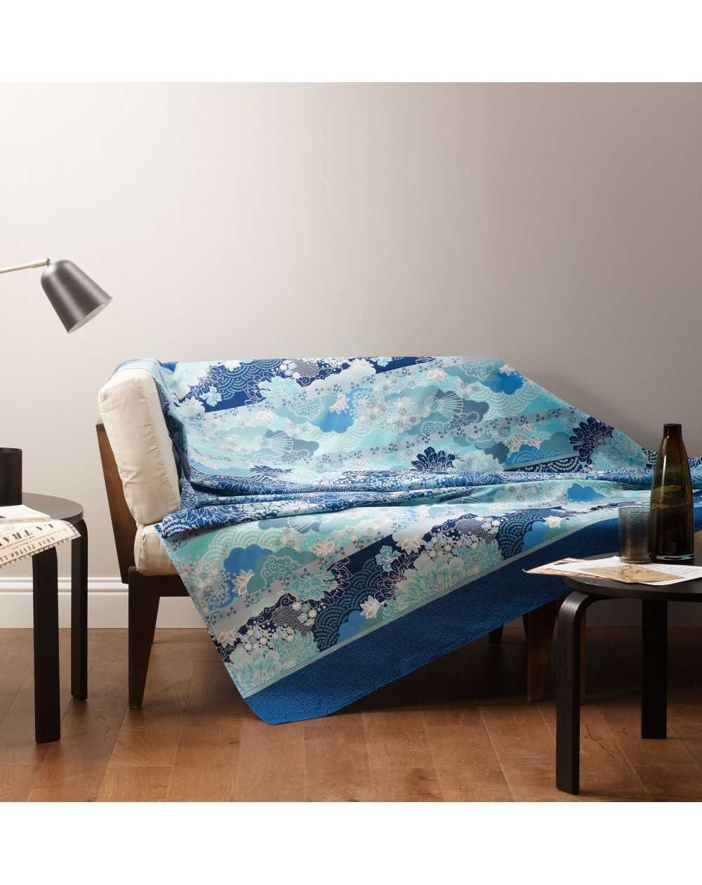 Telo Arredo Copridivano-Copriletto Madama Butterfly b1 Granfoulard Bassetti 180 x 270 cm