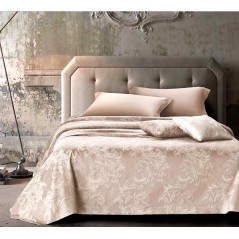 Couvre-lit Double Jacquard "Cora" Rose GF Ferrari