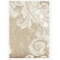 Quilt Beadspread bed-cover in satin Jacquard Giada Taupe