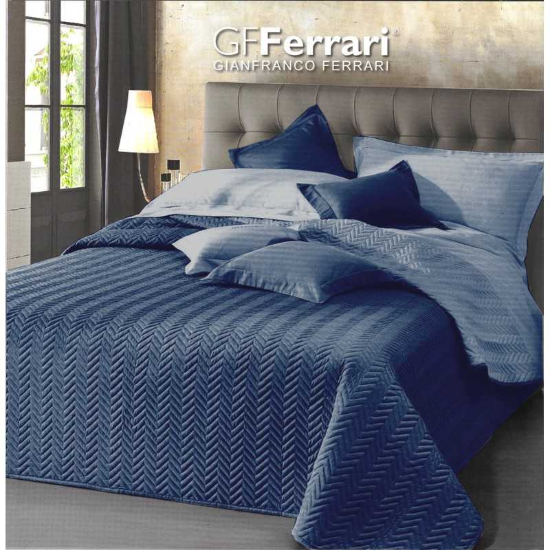 Copriletto Trapuntato DOUBLE FACE Clio BLU Una Piazza e Mezza 220x260cm Gff