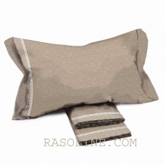 CRONO Cotton Sheet Set for King / Super King size Taupe