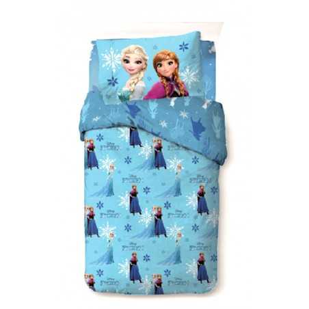 FROZEN Disney Set Copripiumino e Federa Una Piazza Puro Cotone