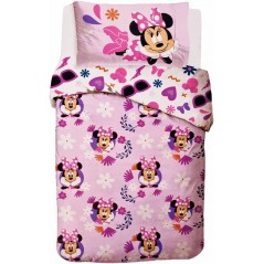 Juego de funda nórdica individuales MINNIE Disney de puro algodón