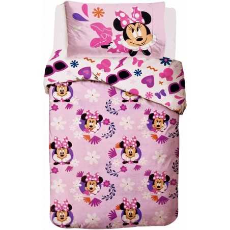 MINNIE Disney Set Copripiumino e Federa Una Piazza Puro Cotone