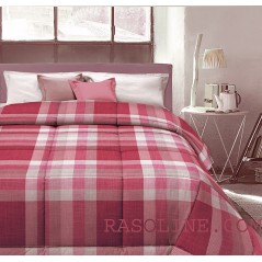 Winter Quilt Single Tartan Red