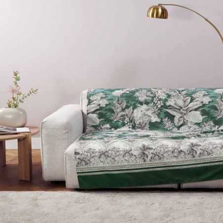 Furnishing throw Boboli Green Granfoulard Bassetti 270 x 270 cm