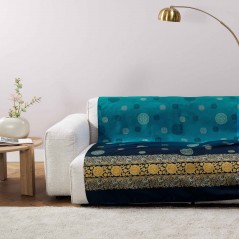 Furnishing throw Pallavicino Blue Granfoulard Bassetti 180x270 cm