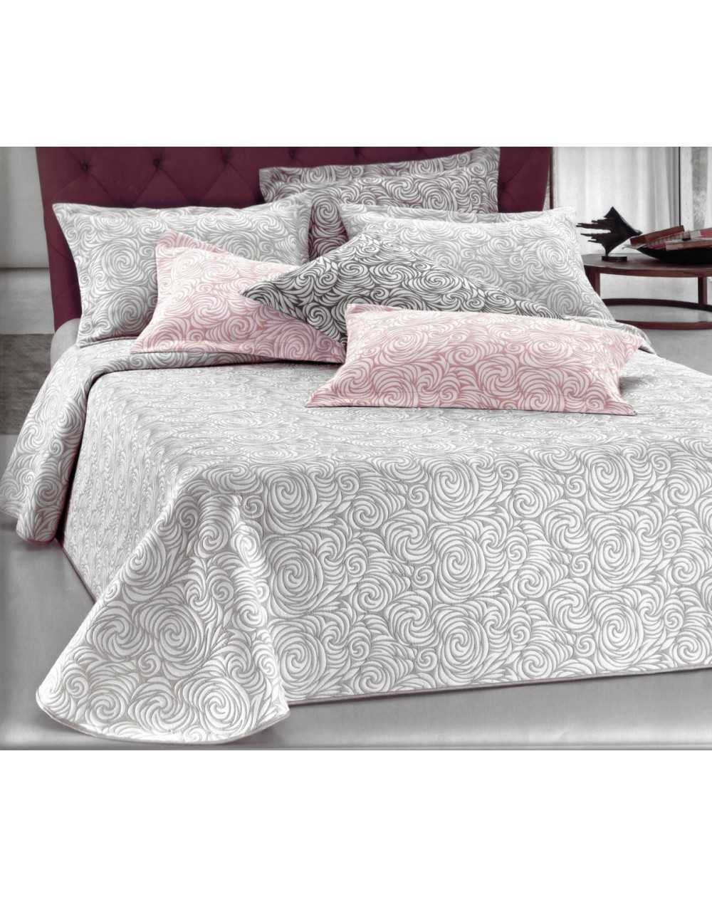 Copriletto Matrimoniale Jacquard Double Face Rose Edith 